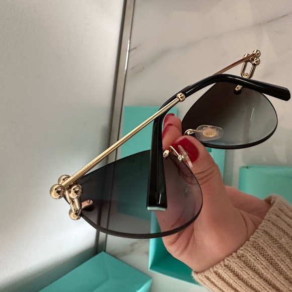 Tiffany & Co. 
Brand new pair
Dark gray with gold details - Picture 2 of 6